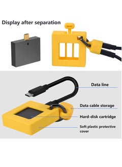 Generic Pocket Type-C M.2 2230 NVMe Enclosure – USB3.2 Gen2 Plug and Play – Storage Capacity Up to 2TB – Up to 10Gbps transfer – for Notebook ,Phone ,Laptop , Colnsole , Camera | Yellow  - Image 5