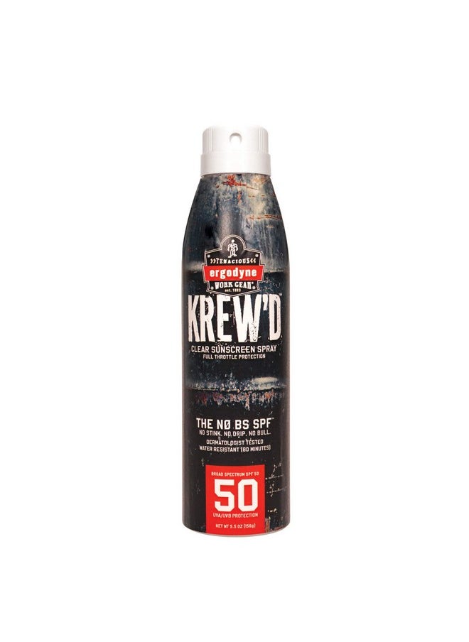 Ergodyne - Krew'D 6353 Sunscreen Spray Broad Spectrum Spf 50 Water Resistant 5.5 Oz 2Pack - Image 1