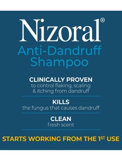 Nizoral Nizoral Anti-Dandruff Shampoo with 1% Ketoconazole, Fresh Scent, 7 Fl Oz - Anti-Dandruff Shampoo, Tea Tree Oil Shampoo, Prevents Dandruff  - Image 3
