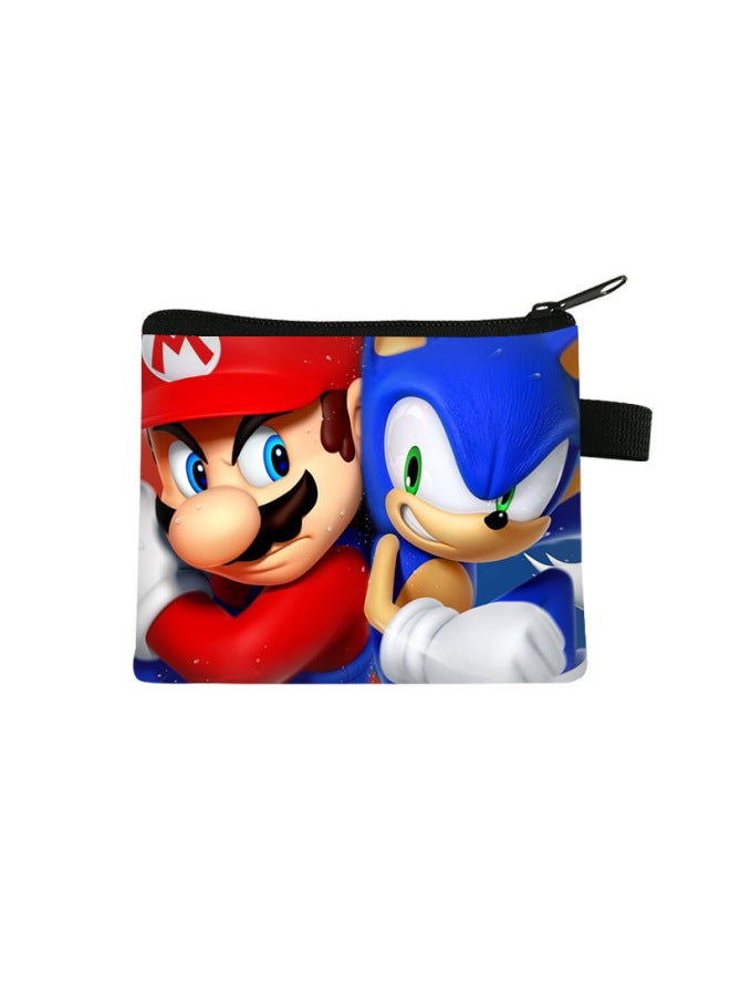 New Sonic Coin Purse, Children's Short Mini Bag, Student Casual High-value Storage Bag