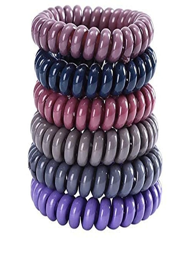 Rubela Spiral Ponytail Holder Telephone Wire Hair Rings Slinky Head Elastic Tie Rubber Bands Unbreakable for Girls and Women - Image 2