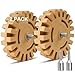 Belinova 2 Pack Decal Remover Eraser Wheel Adhesive Remover with Adapter 4 Inch Rubber Eraser Wheel for Drill Removes Car Decal Vinyl Tape Graphics Pinstripe Sticker Remover - Image 2