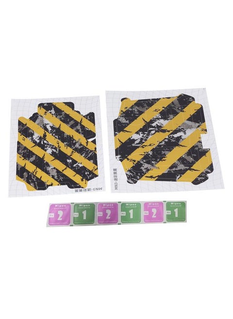Drone Stickers Precisely Cut Restickable Clear Pattern Drone Decals with Remote Control Sticker for Mini 3 Pro Camouflage Yellow Black Pattern