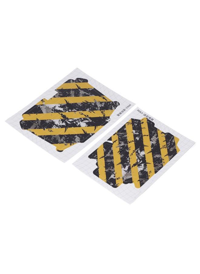 Thoraya - Drone Stickers Precisely Cut Restickable Clear Pattern Drone Decals with Remote Control Sticker for Mini 3 Pro Camouflage Yellow Black Pattern - Image 1