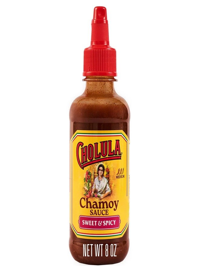 Cholula Chamoy Sauce, Sweet & Spicy, Tangy Drizzle Sauce with Arbol Chiles and Sweet Hibiscus, For Fruit, Cocktails, Desserts and More, 8 fl oz - Image 1