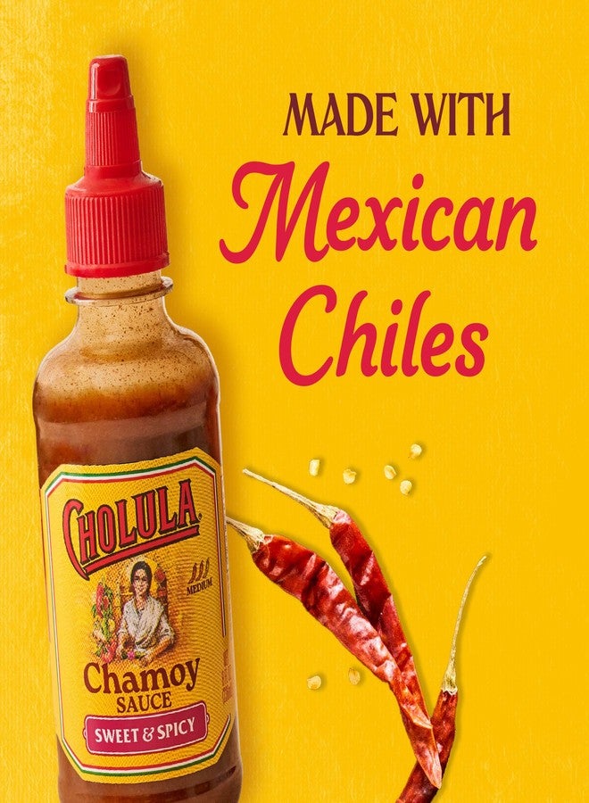 Cholula Chamoy Sauce, Sweet & Spicy, Tangy Drizzle Sauce with Arbol Chiles and Sweet Hibiscus, For Fruit, Cocktails, Desserts and More, 8 fl oz - Image 2