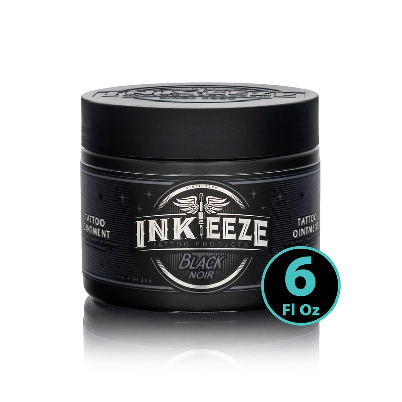 INK-EEZE Black Tattoo Ointment for Artists and Aftercare, Essential Oils, Petroleum Free, Cruelty Free, Made in USA, Lavender, 6oz - Image 1