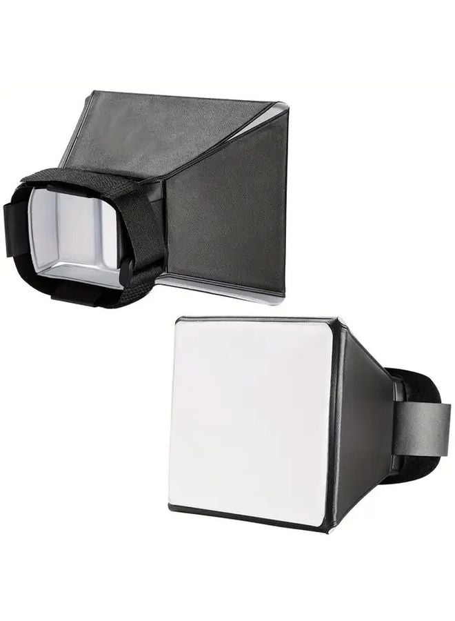 2pcs Eonix Softbox DSLR Flash Diffuser Hood Adjustable PVC Light Diffuser for Photography - Image 1