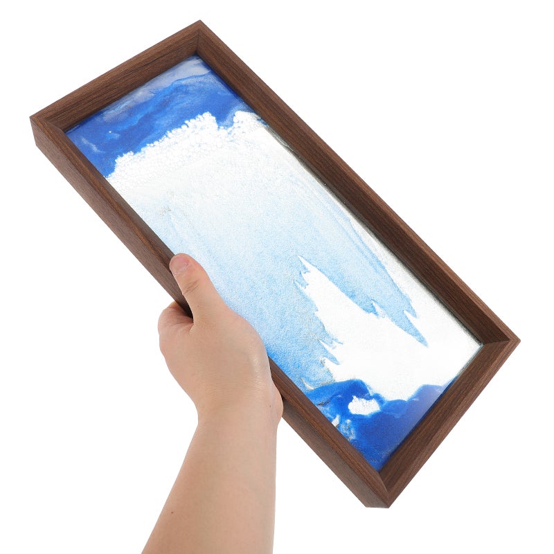 2pcs Moving Sand Art Picture Frame Sand Art Quicksand Painting Desktop Ornament Relaxing Office And Home Decor - Image 3