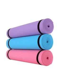 Plan A 5mm Thick Non-Slip Rubber Mat Ideal for Home Workouts and Gyms, Eco-Friendly EVA Yoga Mat for Yoga, Pilates, Fitness with Carrying Strap  - Image 1