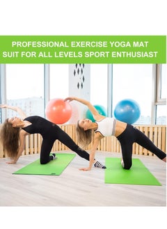 Plan A 5mm Thick Non-Slip Rubber Mat Ideal for Home Workouts and Gyms, Eco-Friendly EVA Yoga Mat for Yoga, Pilates, Fitness with Carrying Strap  - Image 4