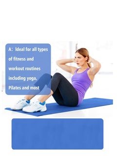 Plan A 5mm Thick Non-Slip Rubber Mat Ideal for Home Workouts and Gyms, Eco-Friendly EVA Yoga Mat for Yoga, Pilates, Fitness with Carrying Strap  - Image 5