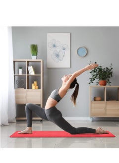 Plan A 5mm Thick Non-Slip Rubber Mat Ideal for Home Workouts and Gyms, Eco-Friendly EVA Yoga Mat for Yoga, Pilates, Fitness with Carrying Strap  - Image 2