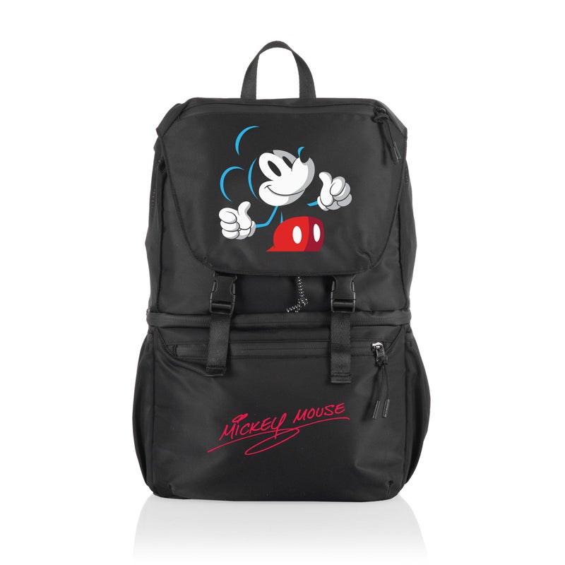 PICNIC TIME Disney Mickey Mouse Tarana Backpack Cooler Soft Cooler Backpack with Insulated Compartment Adjustable Shoulder Straps and Mesh Storage for Hiking Beach and Travel Carbon Black - Image 2