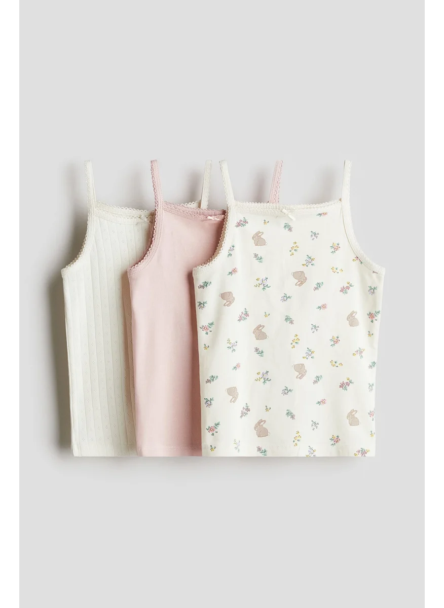 اتش اند ام 3-Pack Cotton Strappy Tops