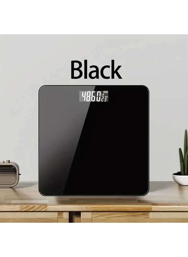 UNICHERRY ميزان وزن جسم رقمي أبيض، ميزان إلكتروني دقيق للحمام مع شاشة LCD، سعة قصوى 180 كجم (396.8 رطل)، محمول للاستخدام في المنزل أو صالة الألعاب الرياضية أو الحمام أو غرفة النوم، هدية للنساء والرجال، ميزان حديث ومتانة في البناء. - Image 5