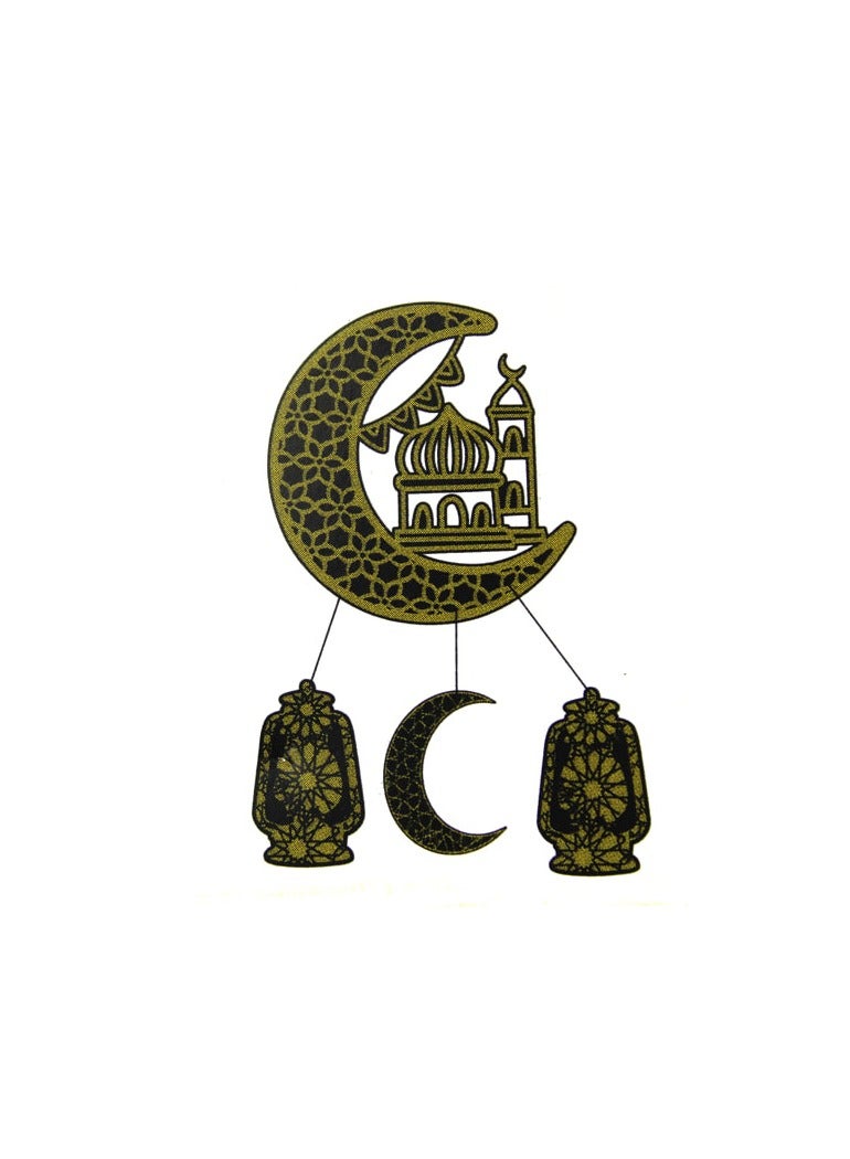PARTY FUN Sleek Ramadan Hanging Decoration Set Black Color, Modern Elegance for Your Festive Space - Image 1