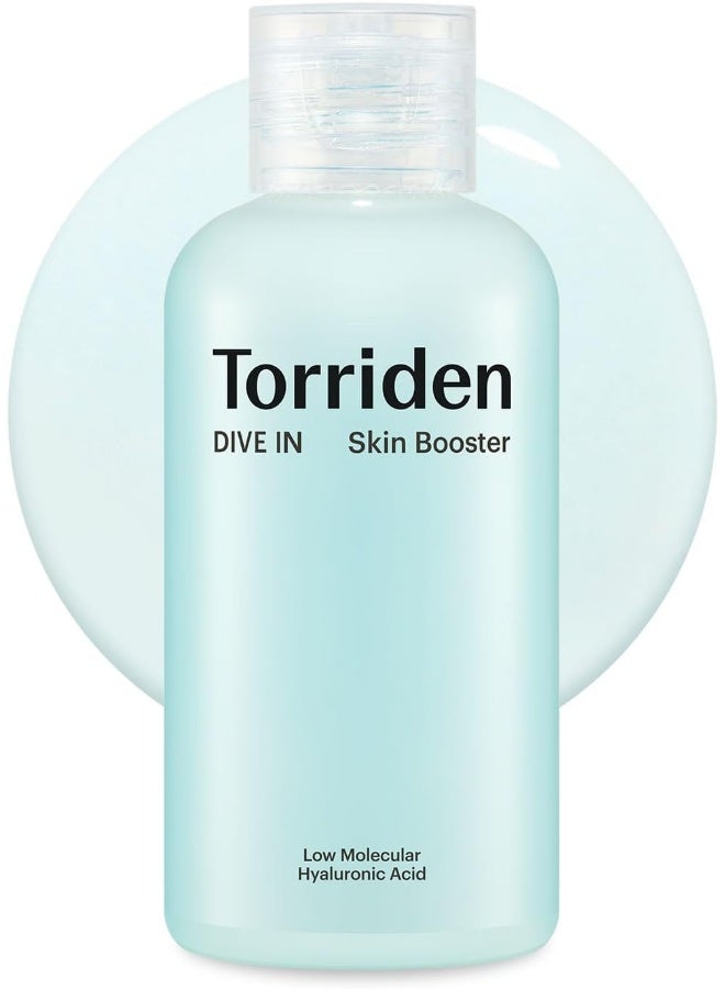 Torriden Dive-In Low Molecular Hyaluronic Acid Skin Booster 200Ml — Hydrating Facial Essence Toner For Dry Sensitive Skin, Fragrance-Free, Vegan, 6.76 Fl Oz - Image 1
