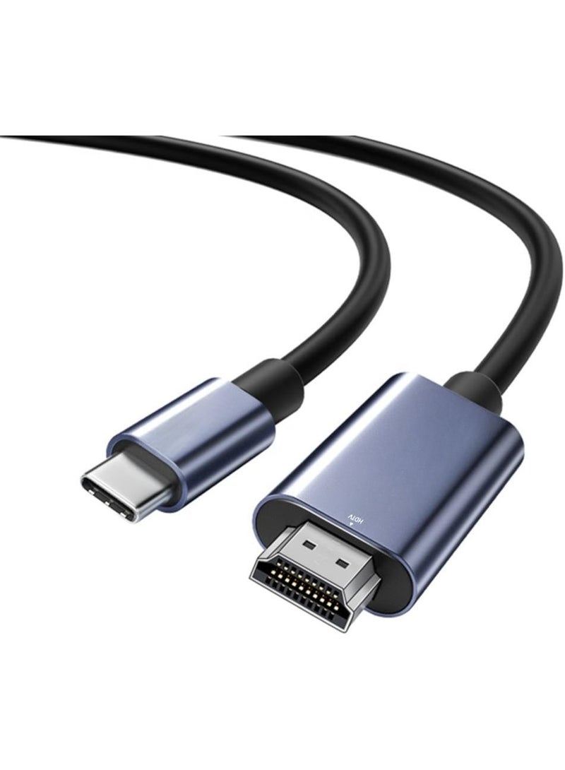 USB-C to HDMI Cable – 2m / 6.6ft, 4K 60Hz HDR Support with Audio Sync - Image 1