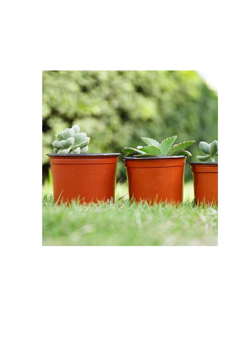 ياردوي Yardwe 100 قطعة من أواني الحضانة البلاستيكية للنباتات بدءاً من حاوية زارع الزهور لشرفة الحديقة الداخلية - Image 3