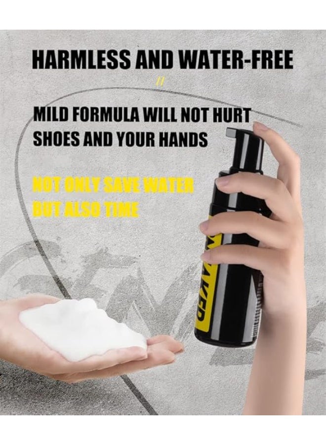 COZGO ODM OEM SNEAKER Liquid Foam Spray Sneaker Cleaner Kit with Brush & Cloth – Waterless Foam Shoe Cleaner for White Sneakers, Running & Athletic Shoes – Easy, Gentle Cleaning for All Shoe Types - Image 4