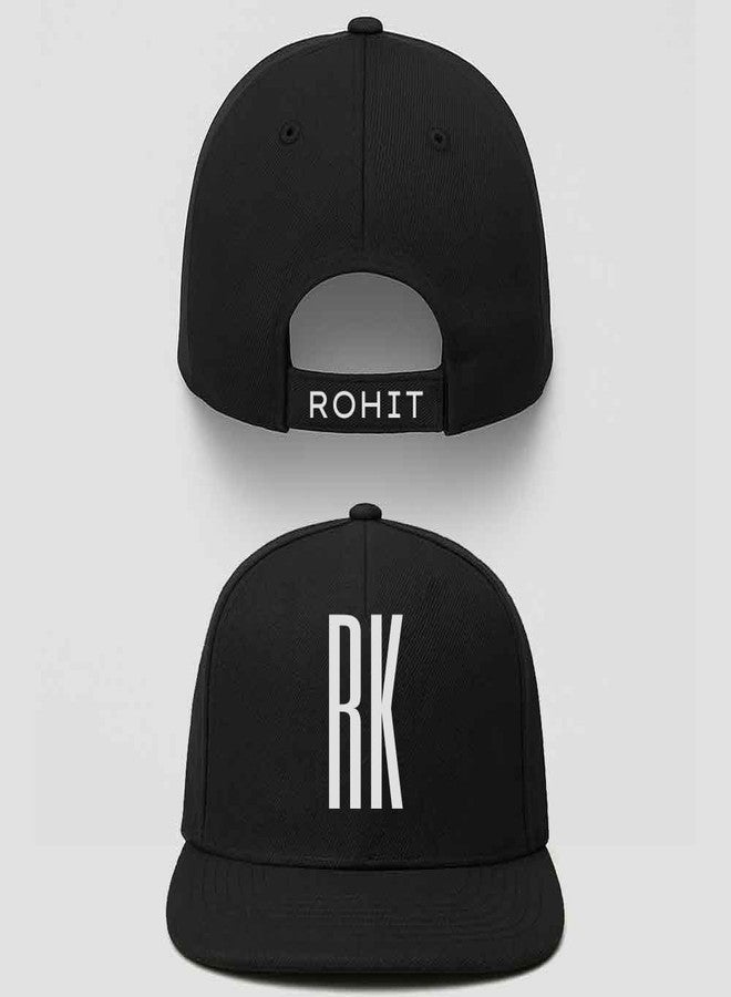 Nutcase Black Hip Hop Cap - Personalized Flat Brim Swag Cap for Men - Image 2