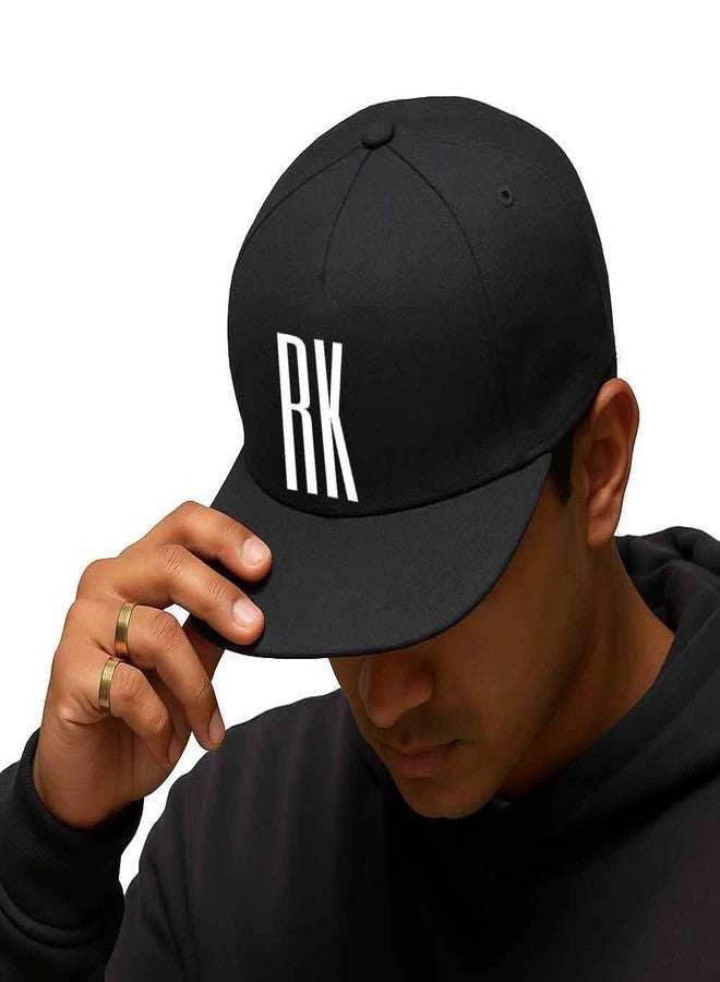 Nutcase Black Hip Hop Cap - Personalized Flat Brim Swag Cap for Men - Image 3