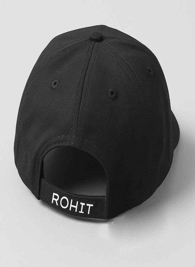 Nutcase Black Hip Hop Cap - Personalized Flat Brim Swag Cap for Men - Image 4