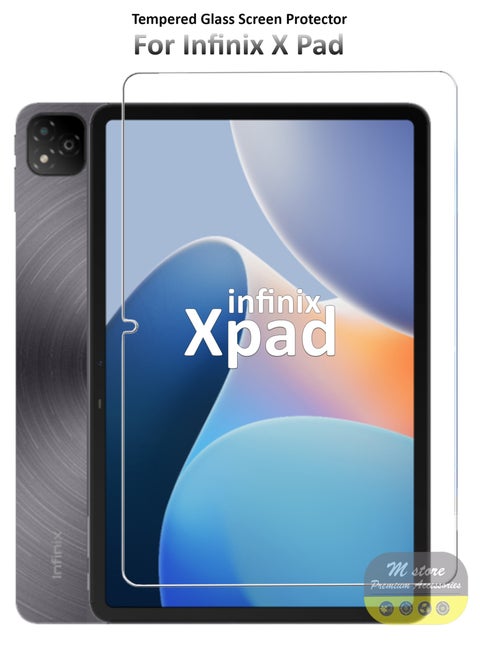 Infinix Xpad 11 Inch Tempered Glass Screen Protector – High Transparency, Delicate Touch, Anti-Explosion, Smooth Arc Edges, Easy Installation, Screen Protector for Infinix Xpad 11