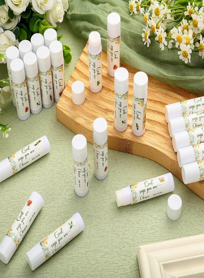 Siifert 50 Pcs Christian Lip Balm Bulk Bible Verses Lip Balm Scripture Christian Gifts for Women Faith Religious Church Party Favor Inspirational Gift for Valentines Mother Teacher Nurse (Fresh) - Image 2