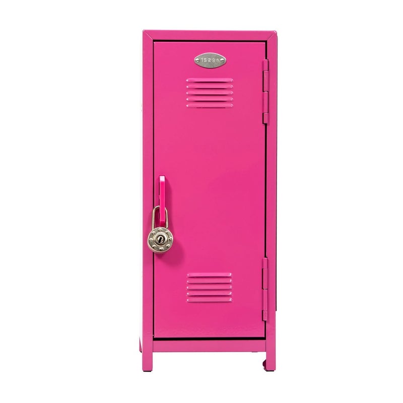 Schylling Girls Talk Pink Mini Locker - 11.25" Decorative Metal Storage Locker with 17 Mix-and-Match Magnets, Lock, and Keys - Ages 4-12 - Image 5
