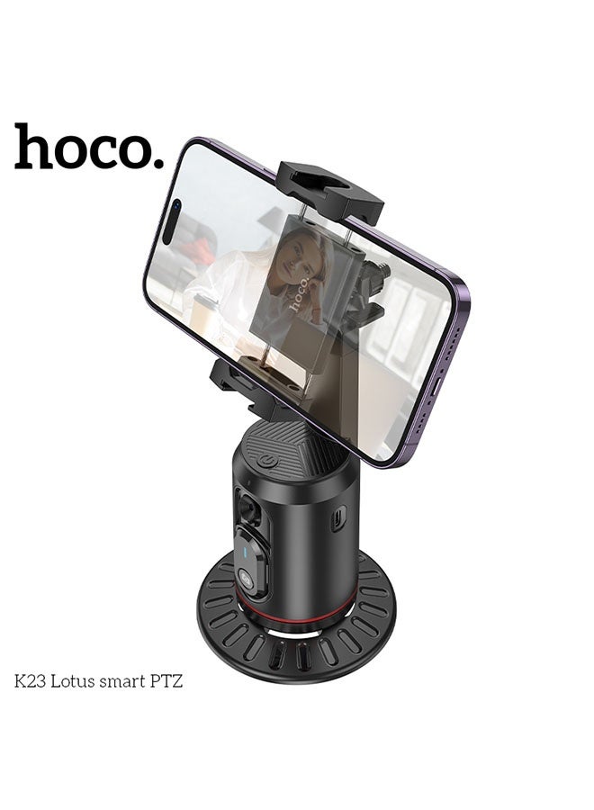 هوكو. K23 Lotus Smart 360 Degrees Auto Face Tracking باللون الأسود  - Image 4
