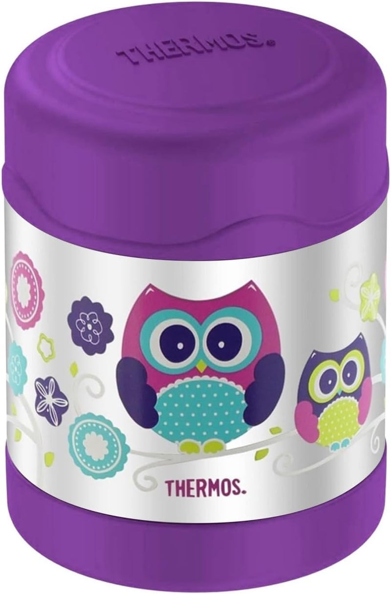 THERMOS FUNTAINER STAINLESS STEEL KIDS OWLS JAR 290ML - Image 2
