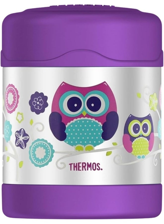 THERMOS FUNTAINER STAINLESS STEEL KIDS OWLS JAR 290ML - Image 1
