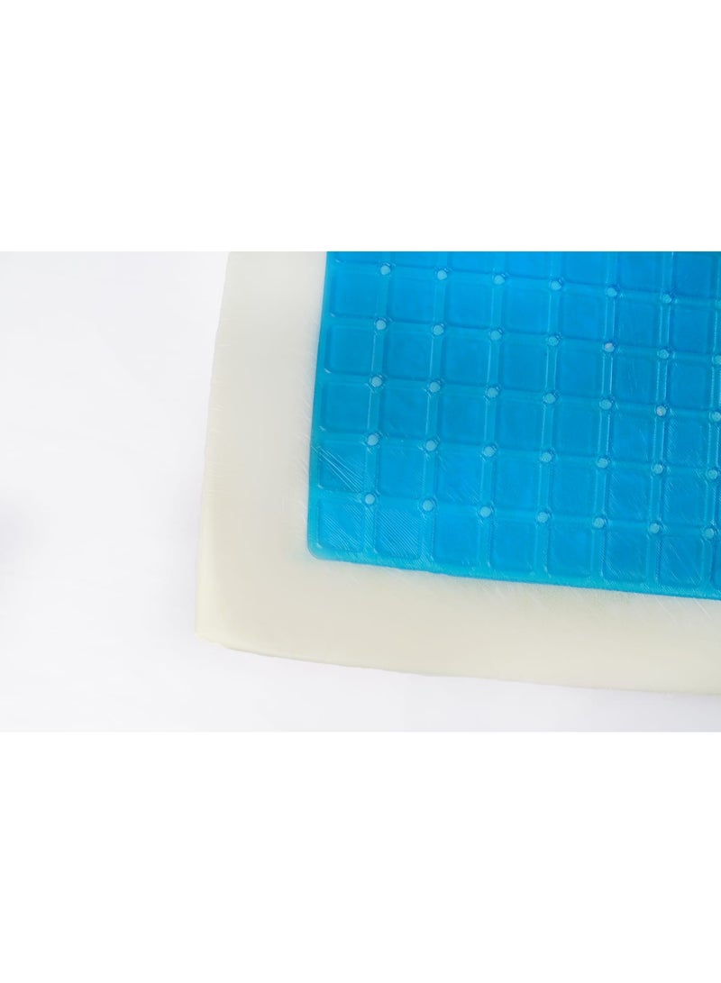 ماكس كمفورت مقعد جل ميموري فوم مربع ,راحة للظهر ودعم للجسم أثناء الجلوس,من ماكس كومفرت,كحلي ,كبير,42*42 - Image 3