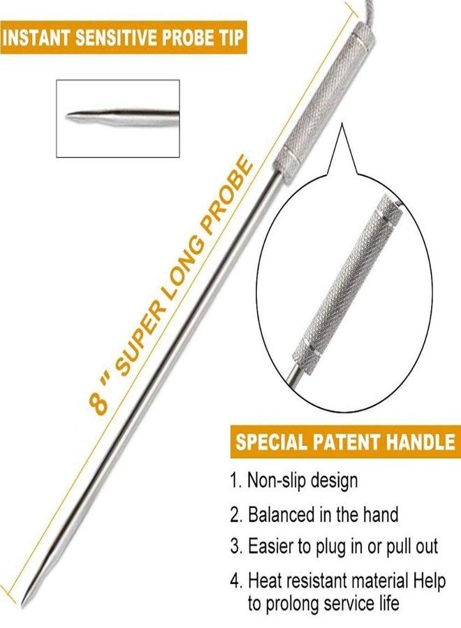 eBasics Meat Thermometer Probe Replacement Temperature Probe Compatible with Thermopro TP20, TP17, TP16, TP10,TP09, TP08, TP-08S, TP-07, TP06S, TP04, TP25, TP27, TP28, TP829, TP930 - Image 3