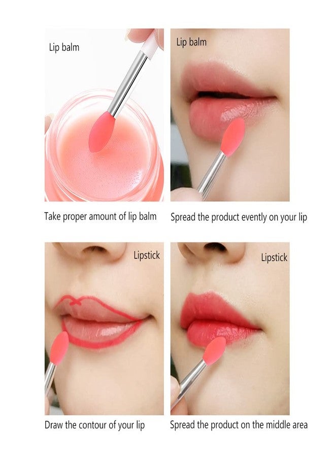 LORMAY 10 Pcs Silicone Lip Mask Brushes. Applicators for Lipsticks, Lip Gloss, Lip Balm and Other Cream Makeup Products (2.4 inches / 6.0cm) - Image 5