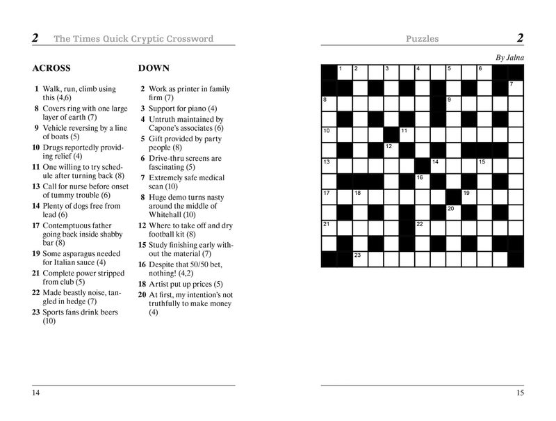 The Times Quick Cryptic Crossword Book 7 100 Worldfamous Crossword Puzzles The Times Crosswords - Image 1
