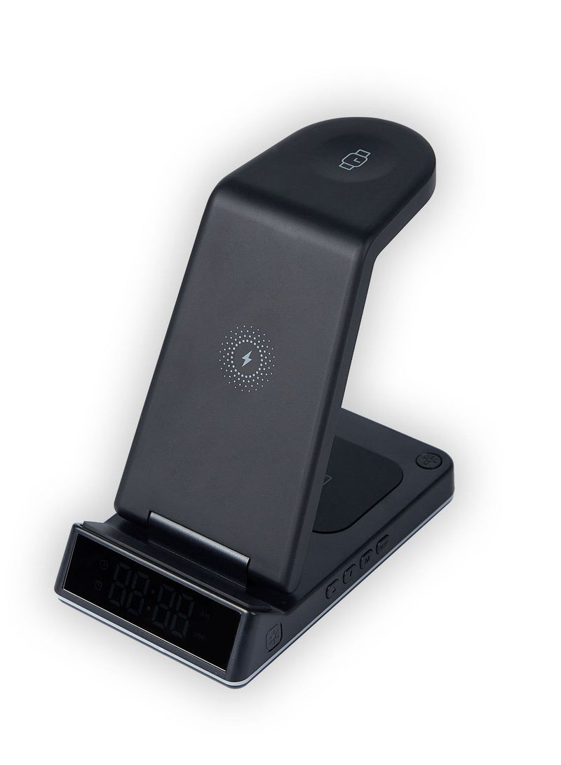 general Wireless Charger 4 in 1 Fast Charging Station Compatible with iWatch Compatible with iPhone 11/11 pro/X/XS/XR/Xs Max/8/8 Plus Samsung Galaxy S20/S10 and More - Image 2