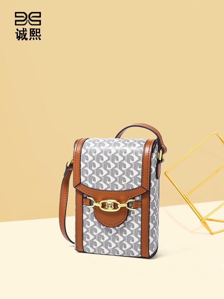 Light Luxury Mini Phone Bag Fashionable Casual All-Match Vertical Dog Tooth Coin Purse New Textured One-Shoulder Crossbody Women'S Bag - Image 5
