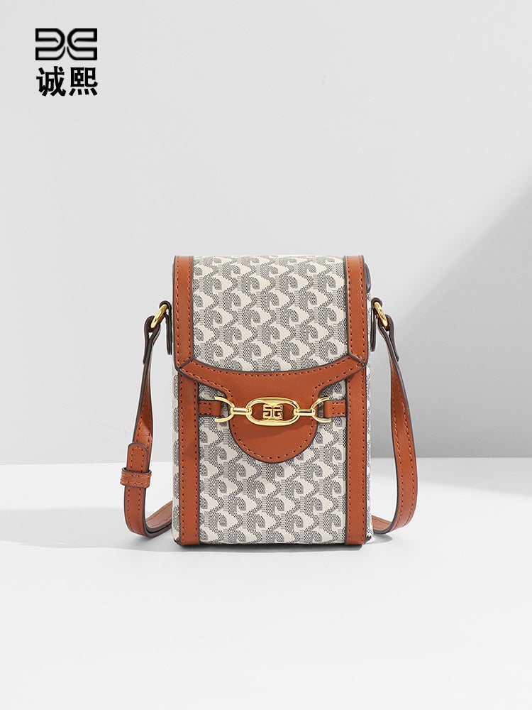 Light Luxury Mini Phone Bag Fashionable Casual All-Match Vertical Dog Tooth Coin Purse New Textured One-Shoulder Crossbody Women'S Bag - Image 2