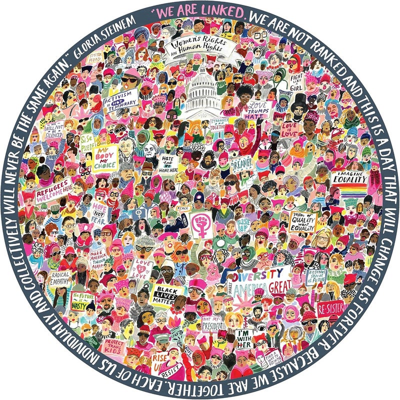 eeBoo Women's March 500 Piece Round Jigsaw Puzzle - Image 2