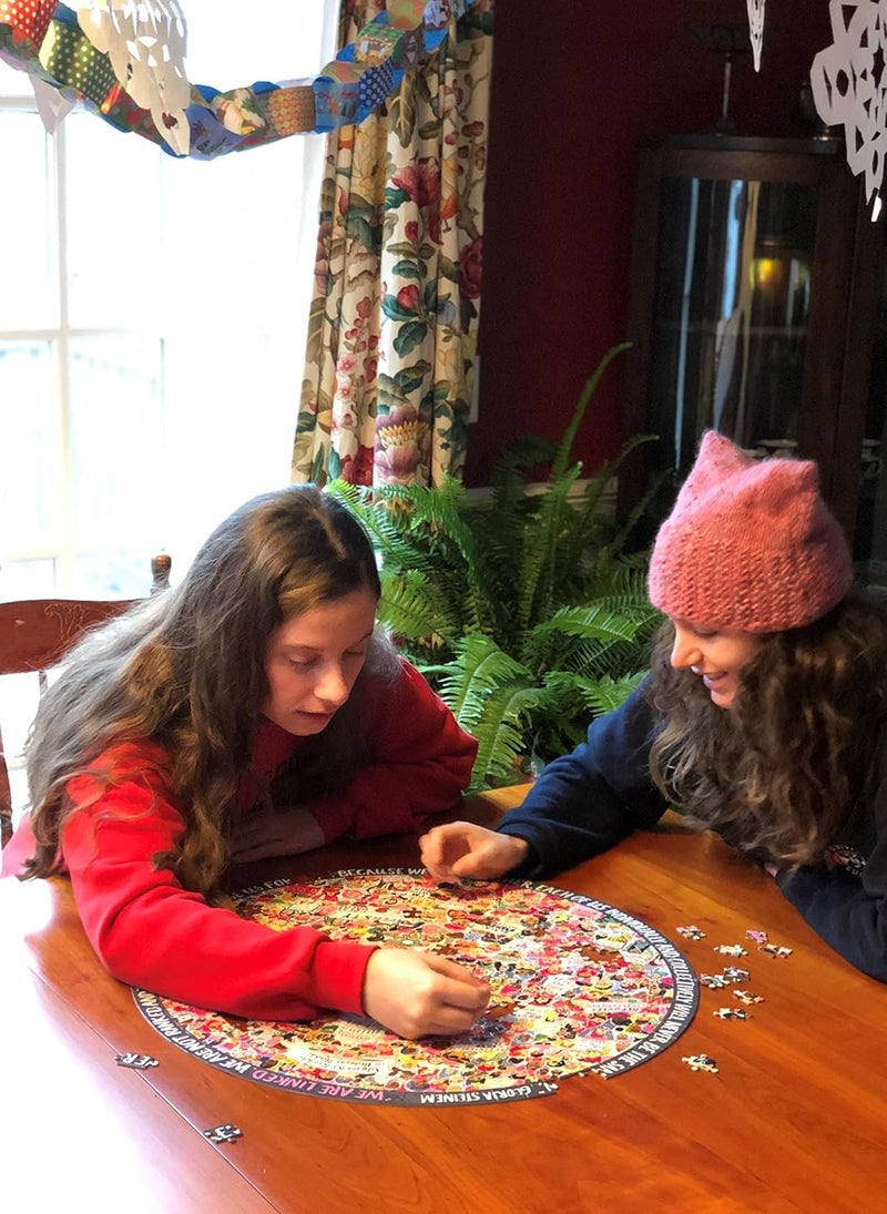 eeBoo Women's March 500 Piece Round Jigsaw Puzzle - Image 5