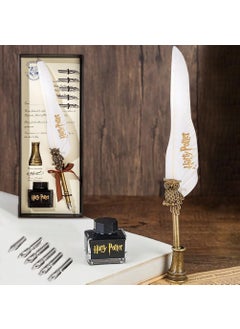 Hediyesahibi Harry Potter Designed Feathered Dip Pen Set  - Image 2
