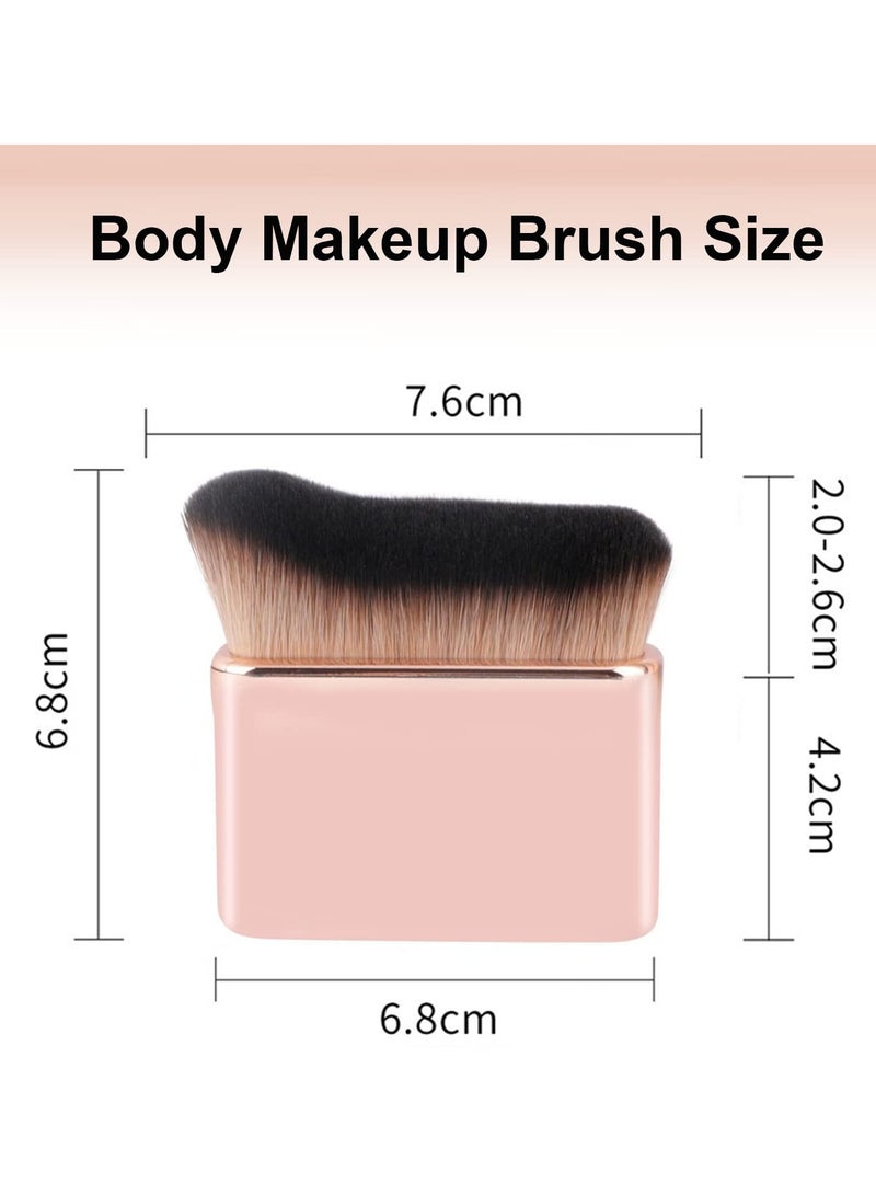 Excefore Foundation Makeup Brush,  Face Blush Brush, Handless Makeup Blender, Liquid Powder Foundation Brush, for Blending Liquid, Cream or Flawless Powder Cosmetics 2pcs - Image 2