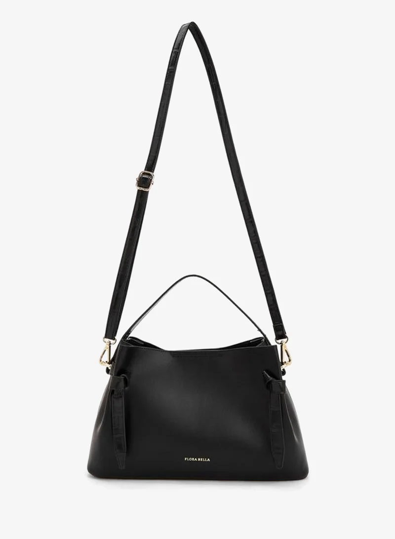 Flora Bella By Shoexpress Solid Tote Bag With Detachable Shoulder Strap