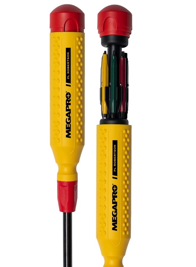 MEGAPRO 15-in-1 PL Robertson Multi-bit Screwdriver | Authentic Robertson Cling Fit Square Bits | Carpentry | Woodworking - Image 1