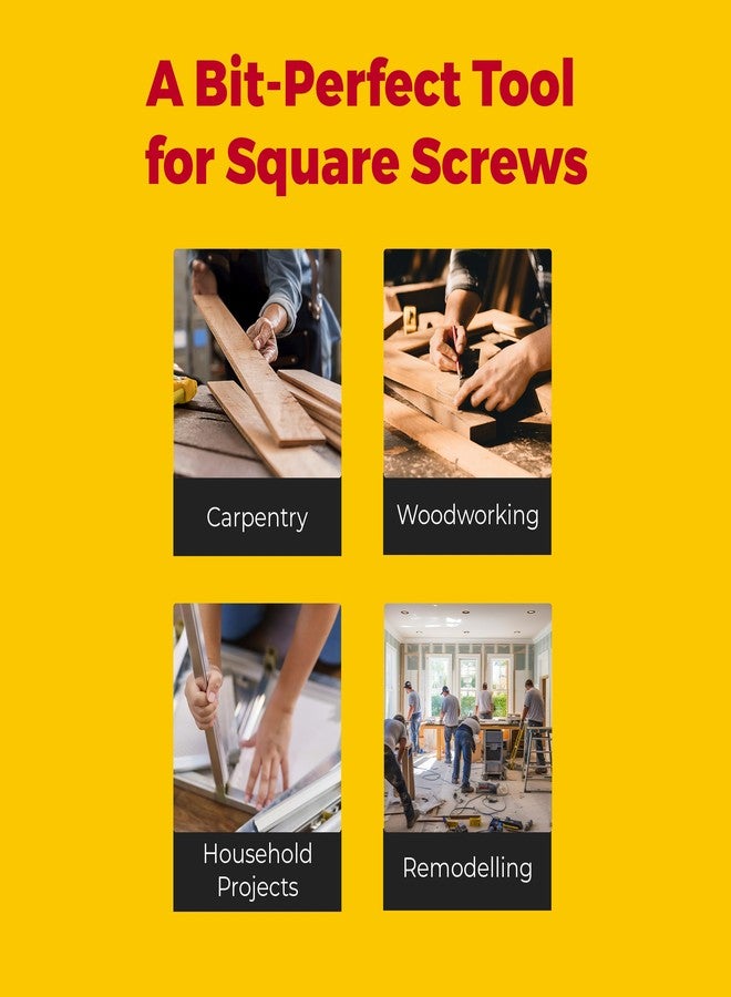 MEGAPRO 15-in-1 PL Robertson Multi-bit Screwdriver | Authentic Robertson Cling Fit Square Bits | Carpentry | Woodworking - Image 5