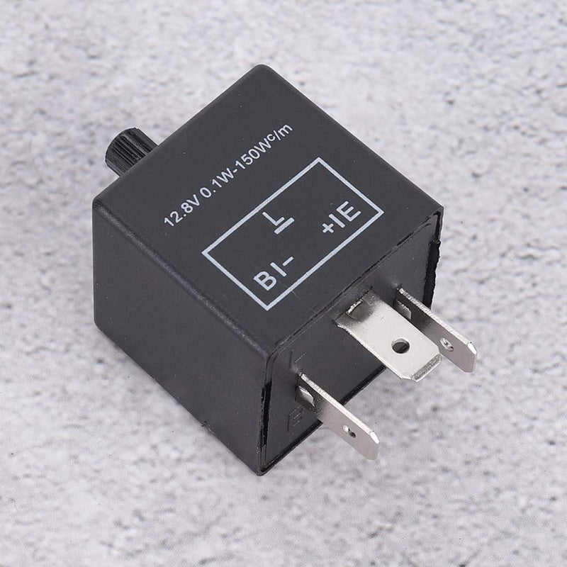 مؤقت إشارة إلكتروني قابل للتعديل بـ 3 دبابيس للدراجات النارية وسيارات إشارات الانعطاف LED - Image 5