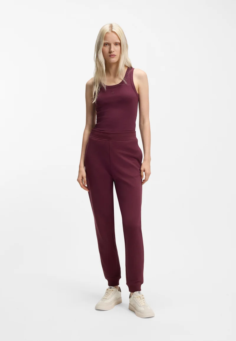 HUGO  Cotton-terry tracksuit bottoms with stacked logo for Women | Best Price UAE
